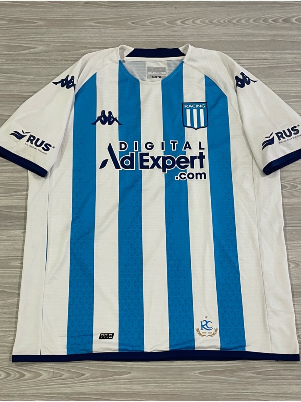 Kappa 2023/24 Racing Club De Avellaneda Authentic Jersey Argentina Mens Size XL